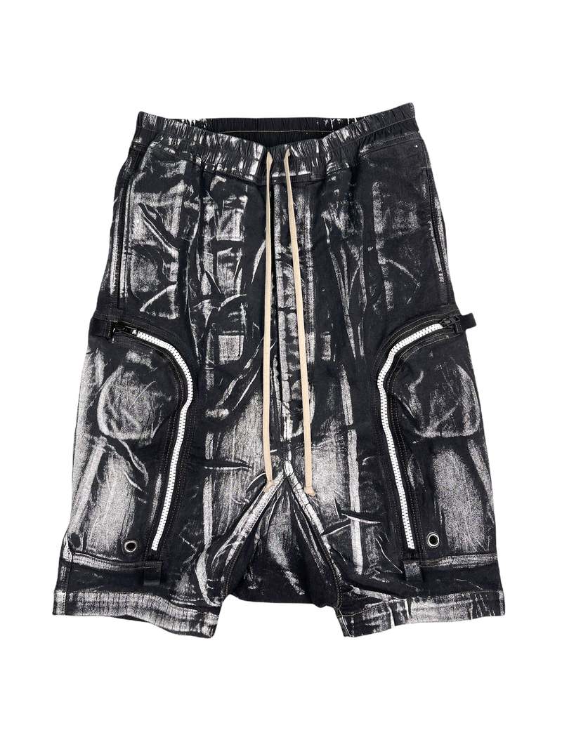 Rick Owens Bauhaus Pod Shorts - Milk Foil | Garmentory