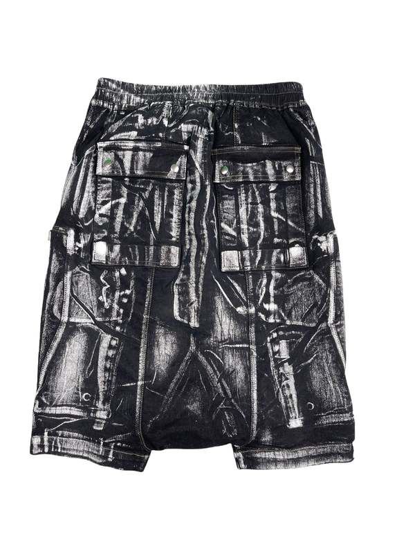 Rick Owens Bauhaus Pod Shorts - Milk Foil | Garmentory