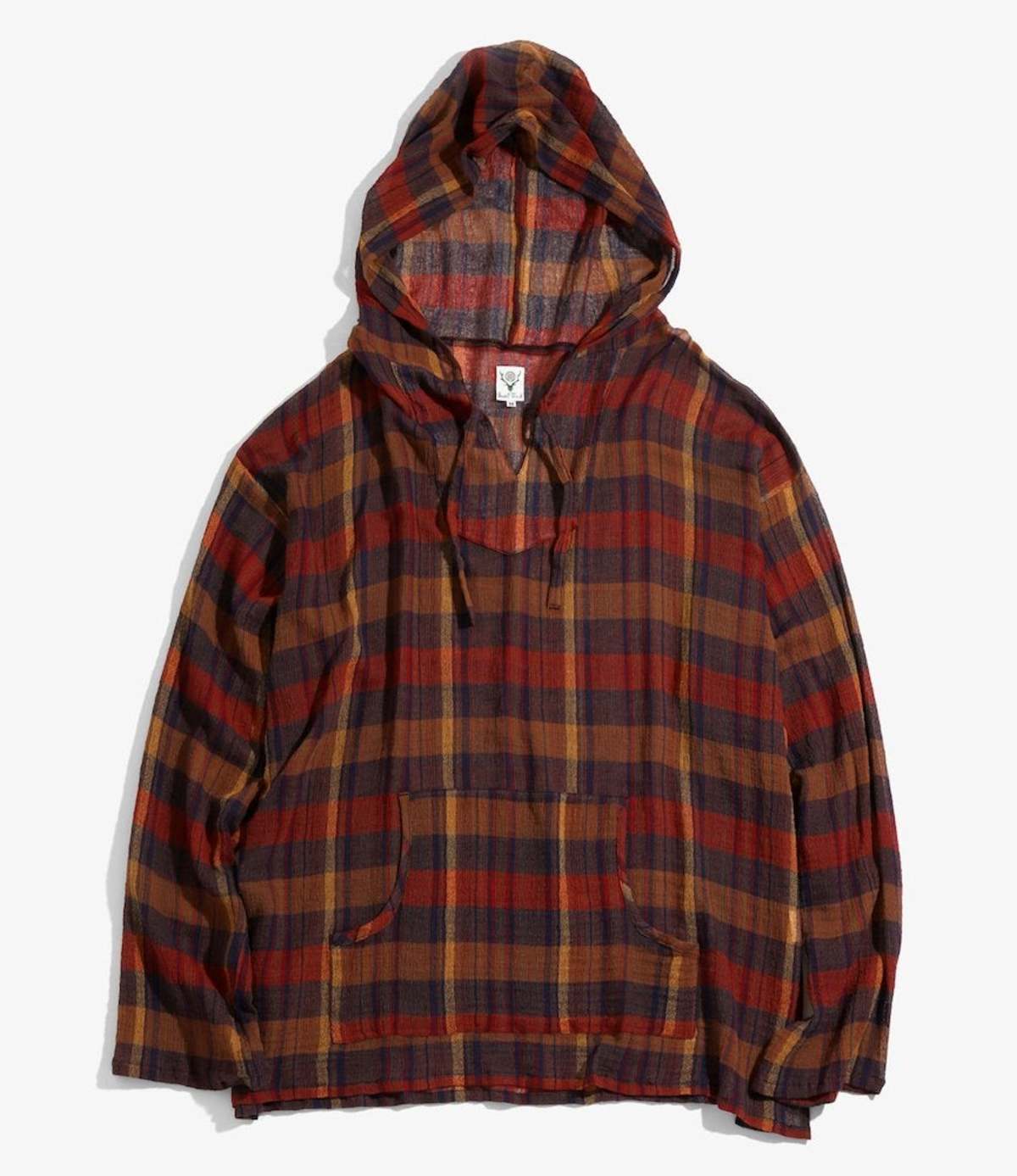 South2 West8 Mexican Parka - Crepe Plaid - Black/Brown/Navy