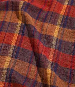South2 West8 Mexican Parka - Crepe Plaid - Black/Brown/Navy