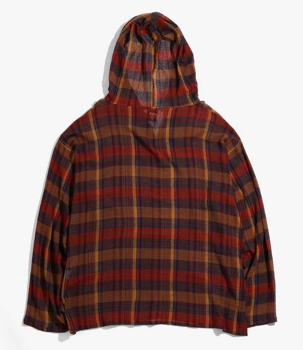 トップス South2 West8 Mexican Parka - Crepe Plaid South2 West8 Mexican Parka - Crepe Plaid - Black/Brown/Navy
