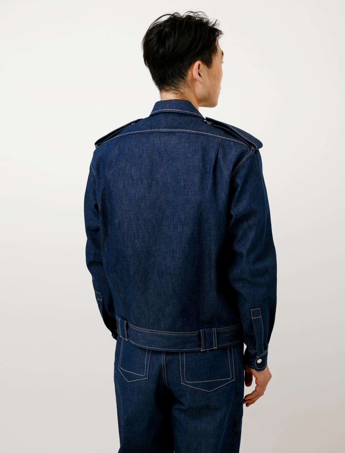 [新品]E.TAUTZ DENIM JACKET MILITARY E Tautz Mens Blouson Denim Jacket Indigo | Garmentory