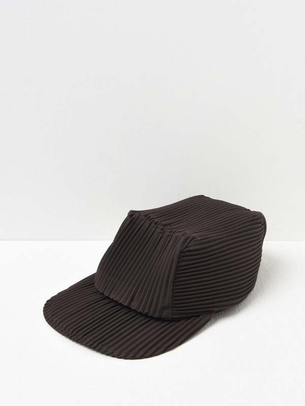 Homme Plisse Issey Miyake Pleats Cap - Brown | Garmentory