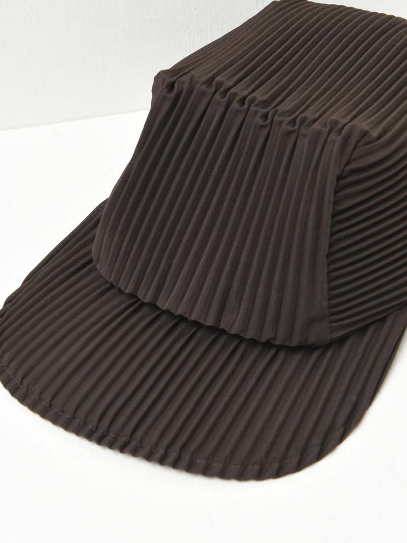 Homme Plisse Issey Miyake Pleats Cap - Brown | Garmentory