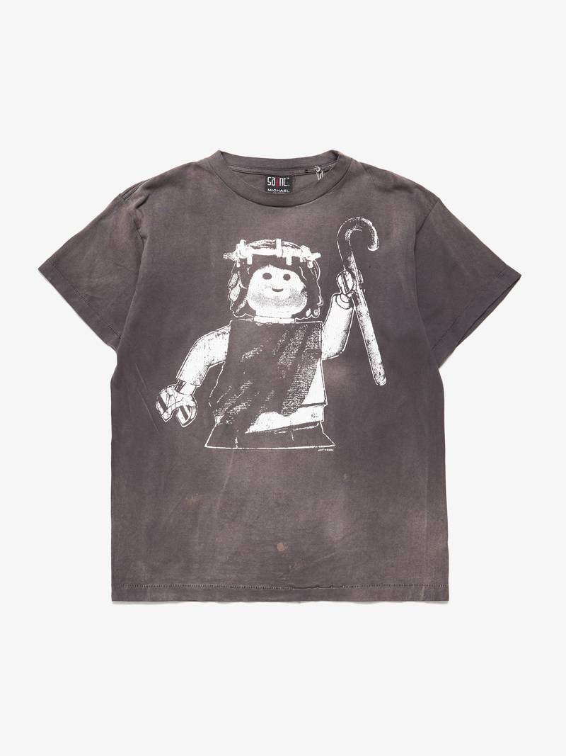 Pre - Loved] Saint Michael M Lego Toy Front Printed T-shirt 