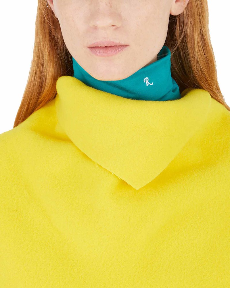 RAF SIMONS Sous Pull Neckpiece - Light Blue/Green | Garmentory