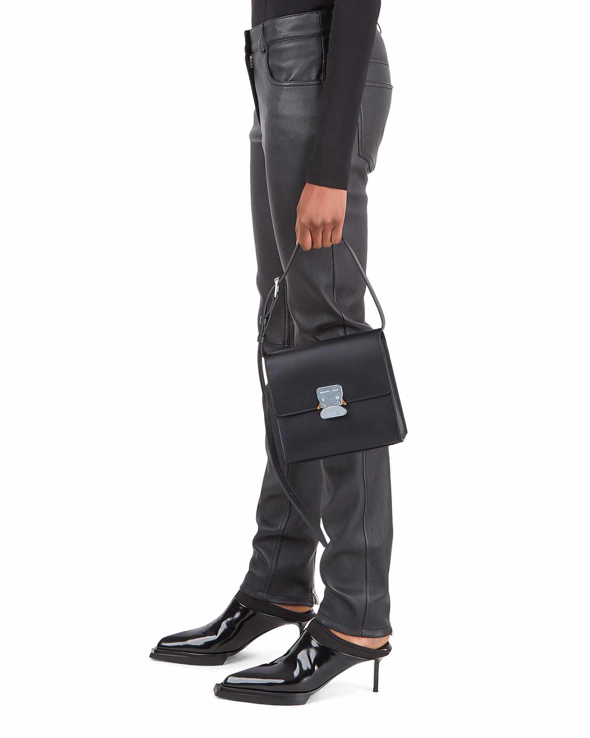 1017 ALYX 9SM Ludo Leather Shoulder Bag - Black | Garmentory