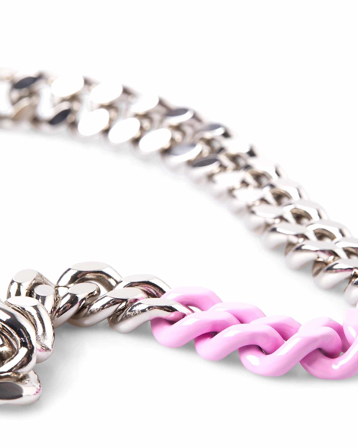 1017 ALYX 9SM Two Tone Signature Buckle Necklace - Silver