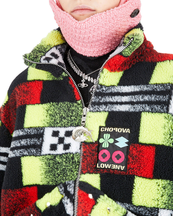 Chopova Lowena Fleece Jacket with All-Over Print | Garmentory