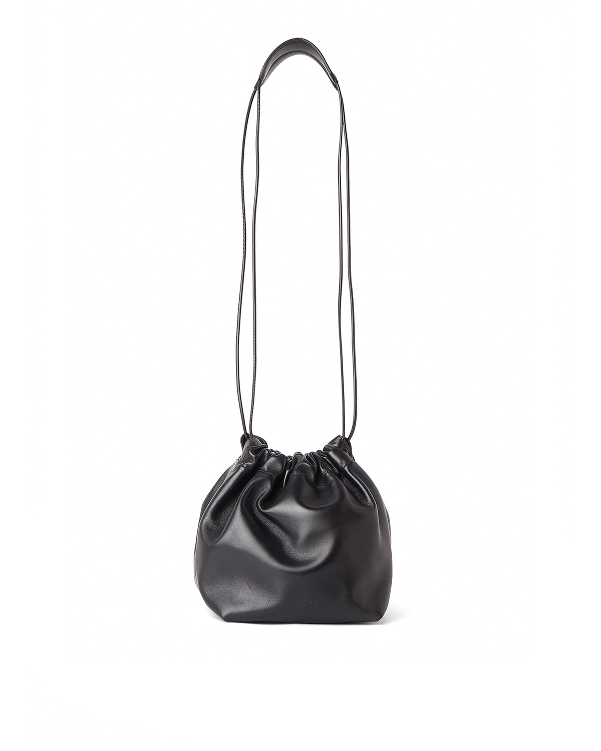 Jil Sander Small Drawstring Shoulder Bag - Black | Garmentory Jil Sander Small Drawstring Shoulder Bag - Black | Garmentory