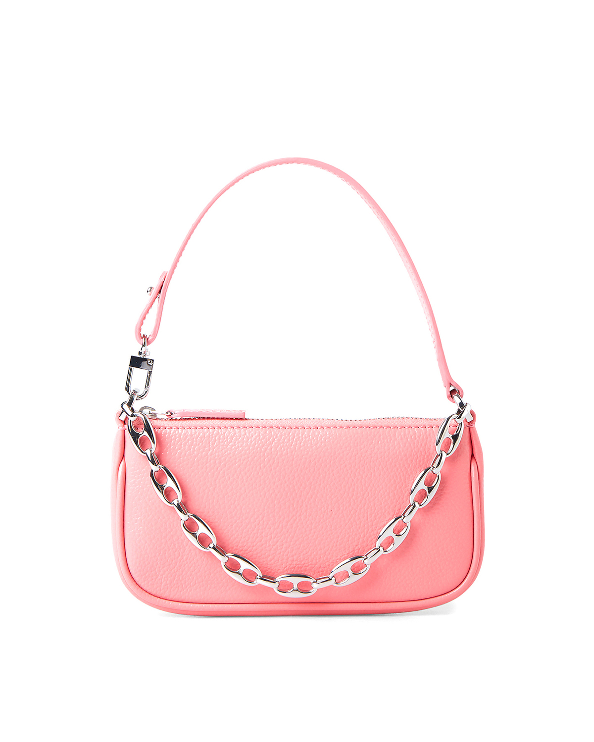 BY FAR Leather Mini Rachel Shoulder Bag - Pink | Garmentory