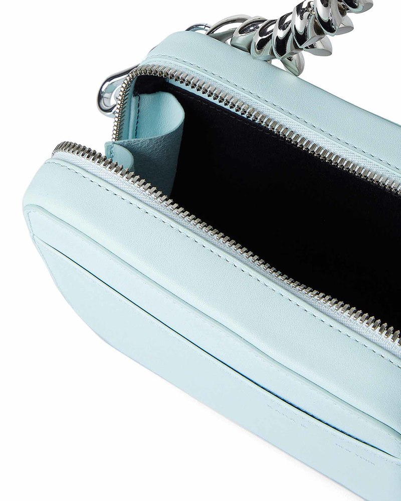 KARA Universal Chain Leather Camera Bag - Light Blue