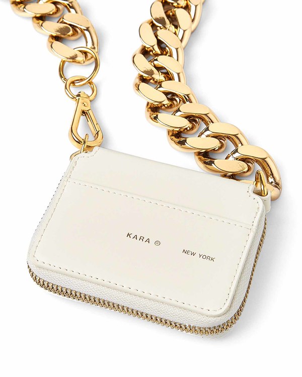 Gold Kara Bike Wallet KARA Curb Chain Bike Leather Wallet