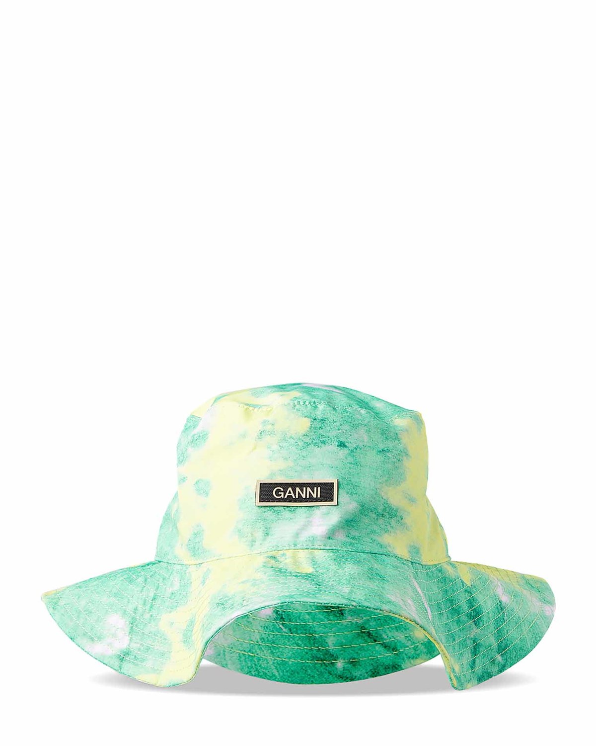 Ganni Tie-Dye Bucket Hat - Green | Garmentory display picture 3