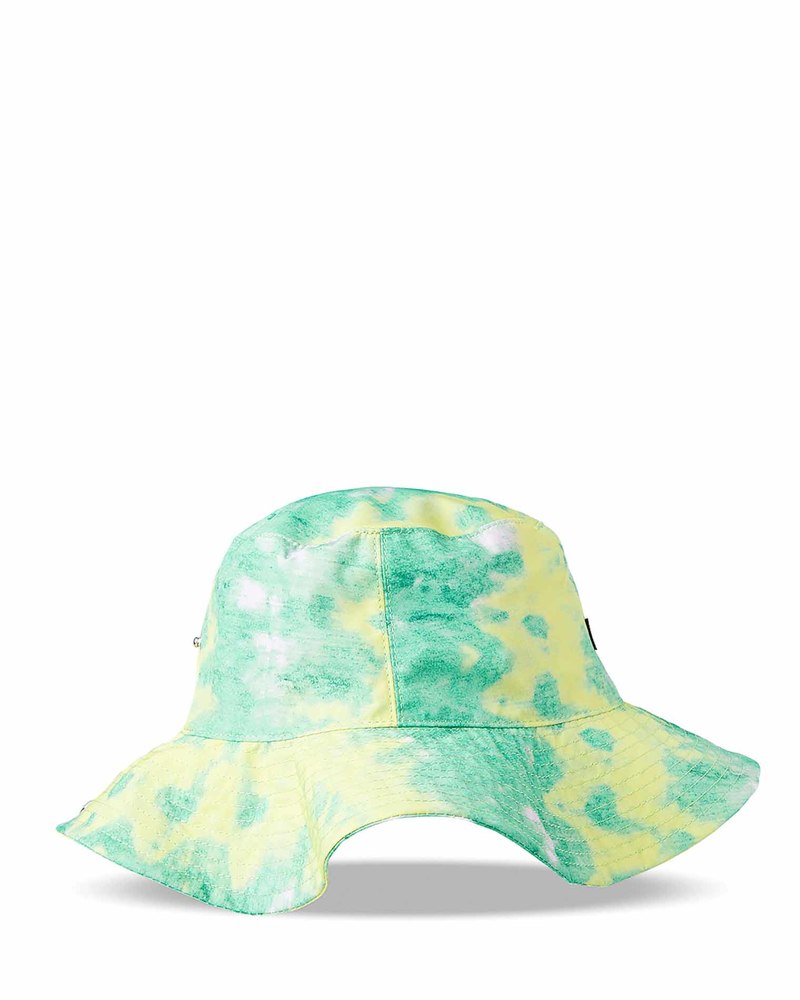 Ganni Tie-Dye Bucket Hat - Green | Garmentory display picture 1