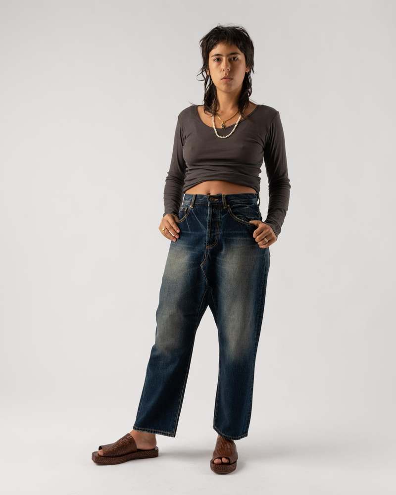 再入荷＊レディース＊ichi-イチ- Denim Sarrouel Pants デニム