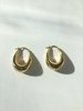 Horizons Vintage classic gold  tone hoops - Thumbnail 2