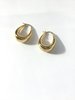 Horizons Vintage classic gold  tone hoops - Thumbnail 3
