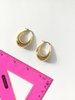 Horizons Vintage classic gold  tone hoops - Thumbnail 4
