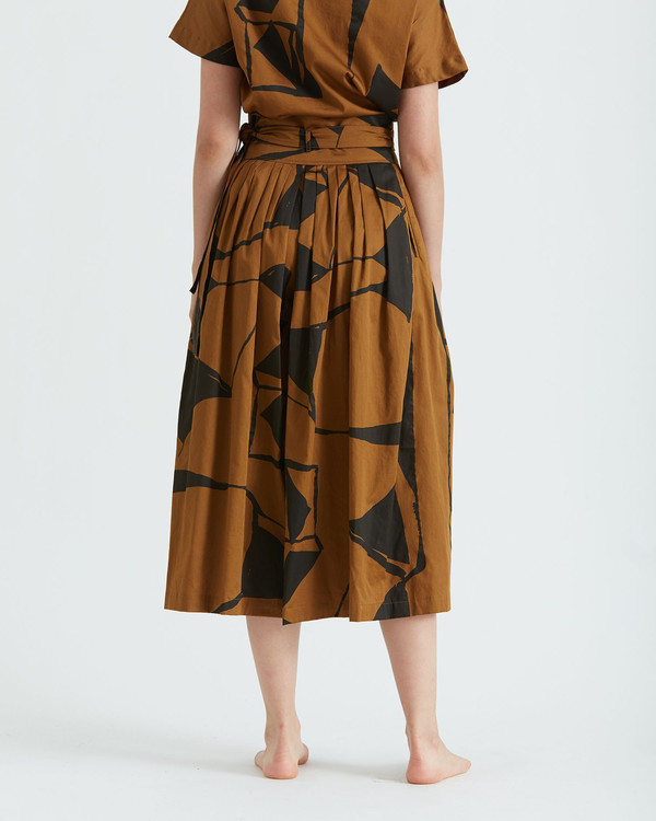 Black Crane Origami Culotte | Teak & Black (Print B) Black Crane Origami Culotte | Teak & Black (Print B)