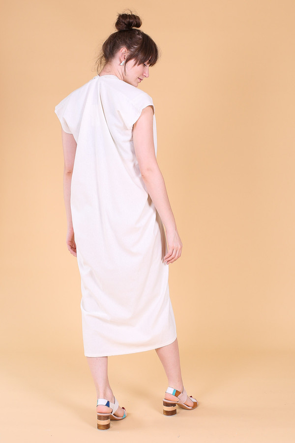 Miranda Bennett Knot dress in natural Miranda Bennett Knot dress in natural