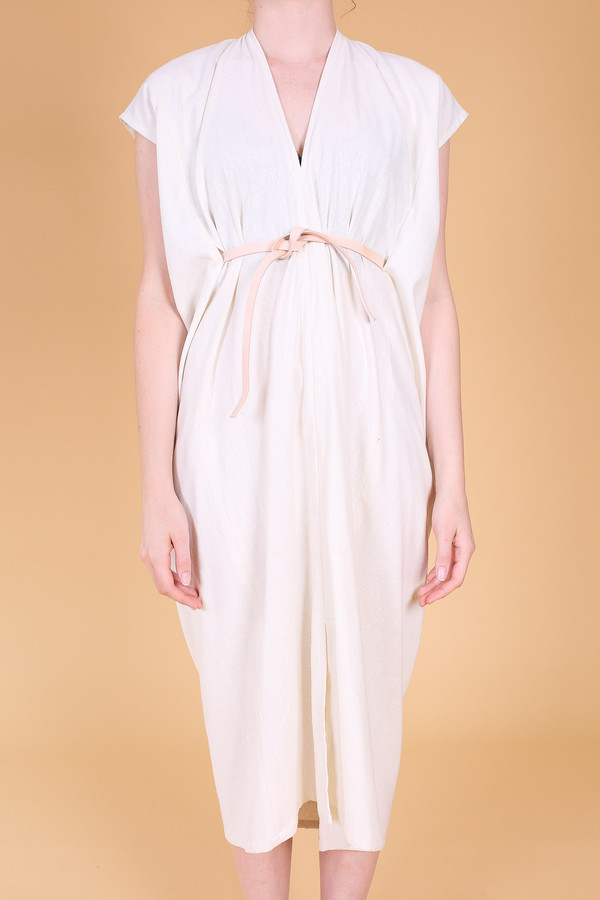 Miranda Bennett Knot dress in natural Miranda Bennett Knot dress in natural