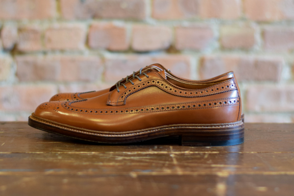 Alden Shoes 979 Long Wing Blucher Burnished Tan Calf Alden Shoes 979 Long Wing Blucher Burnished Tan Calf