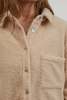 Donni. Sherpa Shirt Jacket - Creme - Thumbnail 1
