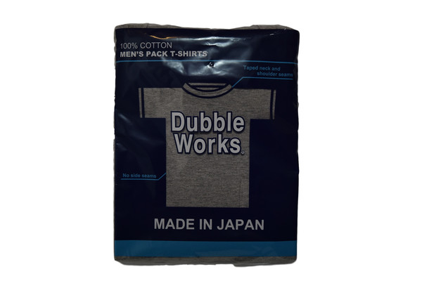DUBBLEWORKS TWO PACK GREY POCKET TEE DUBBLEWORKS TWO PACK GREY POCKET TEE