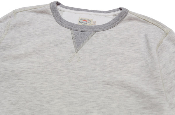 Faherty Brand ATHLETIC GREY CREWNECK Faherty Brand ATHLETIC GREY CREWNECK