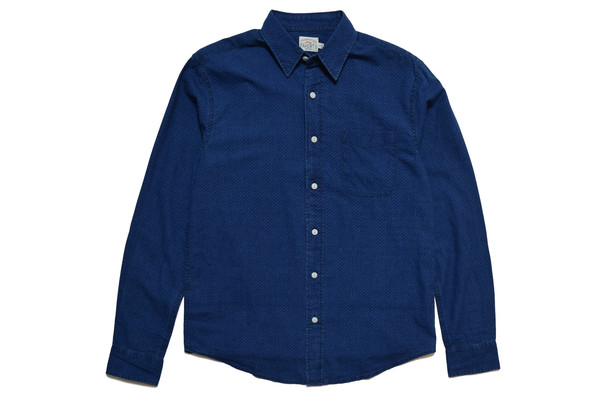 FAHERTY BRAND INDIGO DOT VENTURA SHIRT FAHERTY BRAND INDIGO DOT VENTURA SHIRT
