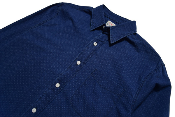 FAHERTY BRAND INDIGO DOT VENTURA SHIRT FAHERTY BRAND INDIGO DOT VENTURA SHIRT