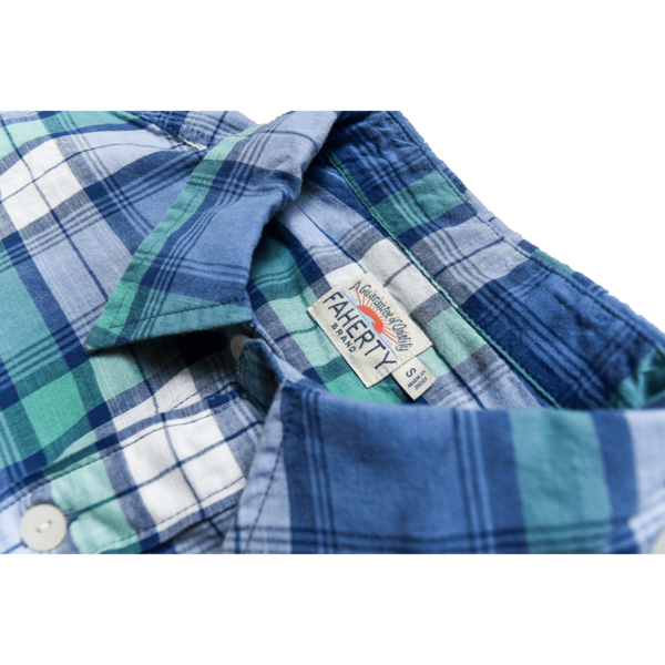 Faherty Brand Seaview Shirt - Blue/Cream Plaid Faherty Brand Seaview Shirt - Blue/Cream Plaid