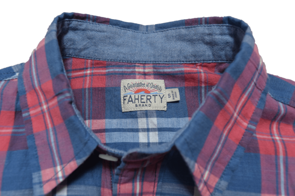 Faherty Brand Seaview Shirt Red/Cream Plaid Faherty Brand Seaview Shirt Red/Cream Plaid
