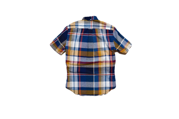 Gitman Vintage Navy Orange Madras Check Gitman Vintage Navy Orange Madras Check