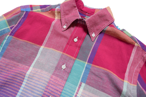 Pink Red Big Madras Check Pink Red Big Madras Check