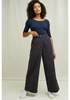 People Tree Mila Striped Trousers - navy/mustard - Thumbnail 1