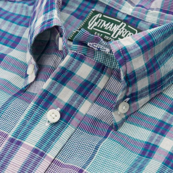 Gitman Vintage Teal Madras Check Shirt Gitman Vintage Teal Madras Check Shirt
