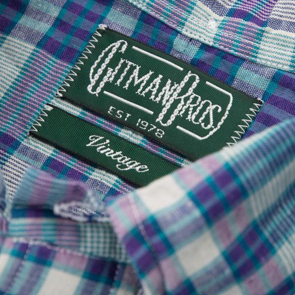 Gitman Vintage Teal Madras Check Shirt Gitman Vintage Teal Madras Check Shirt