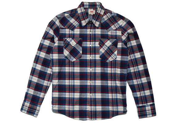 Levis Red Tab LEVIS BLUE BARSTOW WESTERN SHIRT Levis Red Tab LEVIS BLUE BARSTOW WESTERN SHIRT