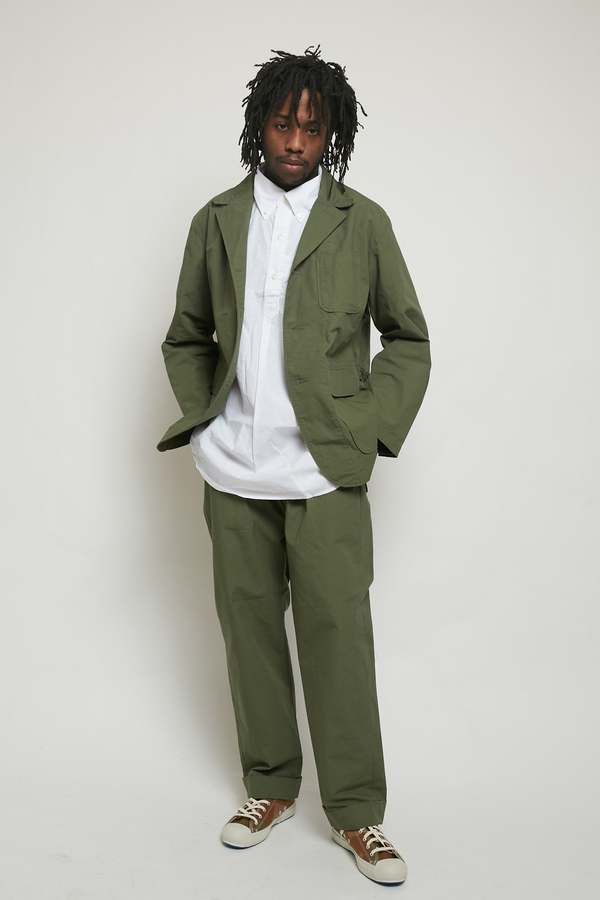 Engineered Garments Loiter Cotton Ripstop Jacket - Olive | Garmentory