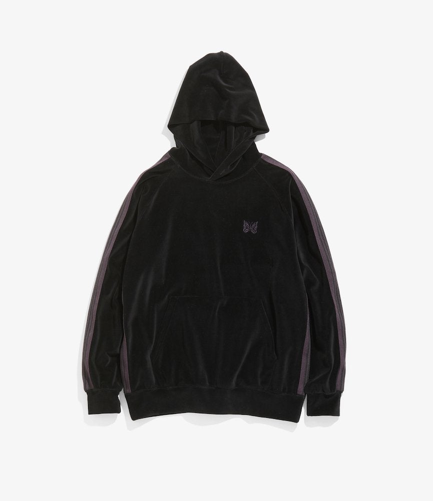 トップス Needles Track Hoody - C/Pe Velour BLACK Needles Track Hoody CPE Velour - Black | Garmentory