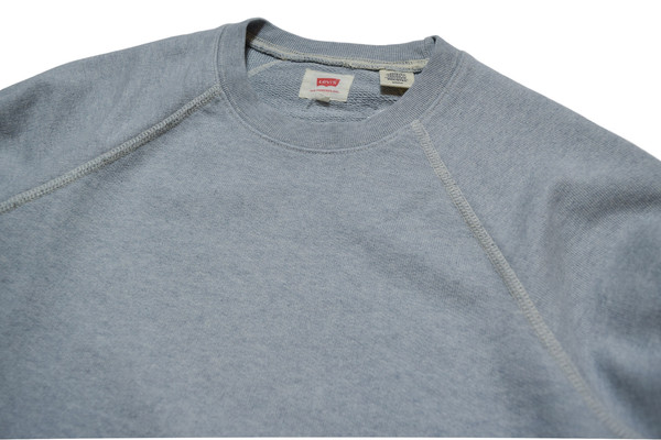 Levis Red Tab LEVIS RECYCLED DENIM CREW SWEATSHIRT ORANGE TAB Levis Red Tab LEVIS RECYCLED DENIM CREW SWEATSHIRT ORANGE TAB