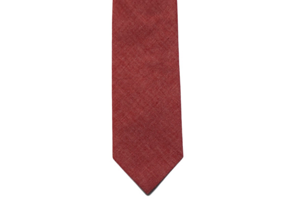 Milworks Tie Red Chambray Milworks Tie Red Chambray