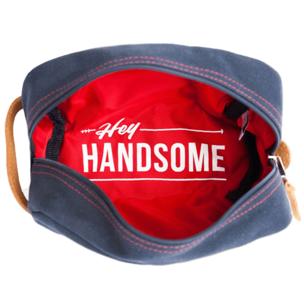 Owen & Fred Hey Handsome Shaving Kit Bag Navy Owen & Fred Hey Handsome Shaving Kit Bag Navy
