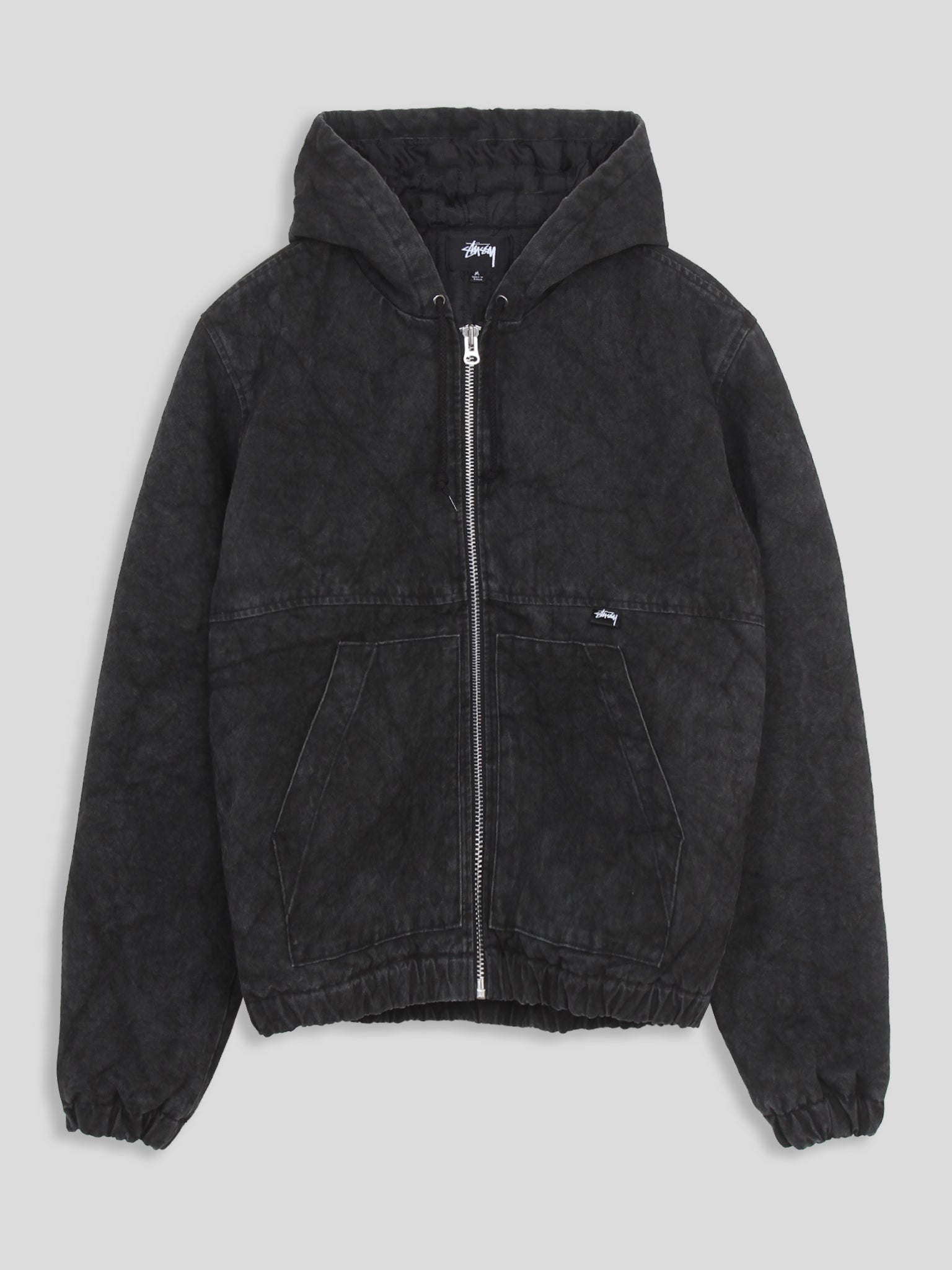 Stüssy Washed Canvas Insulated Jacket M Stussy Washed Canvas Insulated Jacket - Black | Garmentory