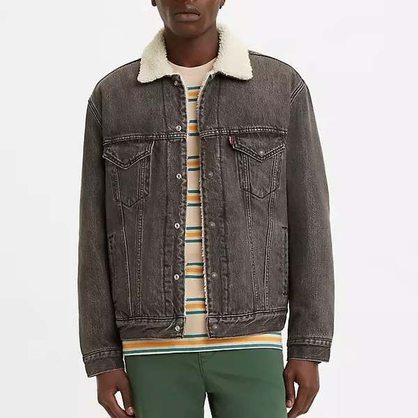 Levi's Vintage Fit Sherpa Trucker Jacket - Black | Garmentory