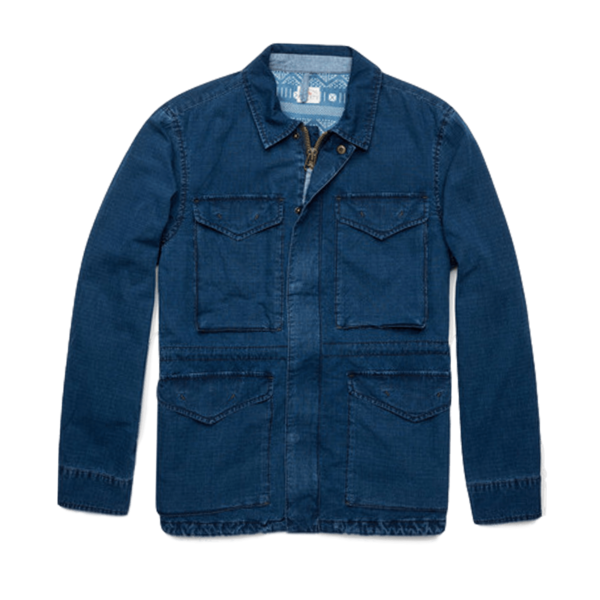 Faherty Brand Military Jacket Indigo Faherty Brand Military Jacket Indigo