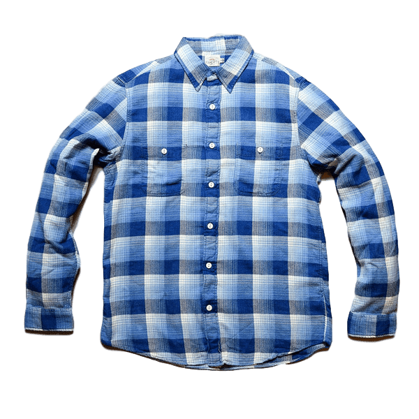 Faherty Brand Seasons Workshirt Indigo Fade Faherty Brand Seasons Workshirt Indigo Fade
