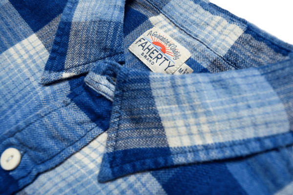 Faherty Brand Seasons Workshirt Indigo Fade Faherty Brand Seasons Workshirt Indigo Fade